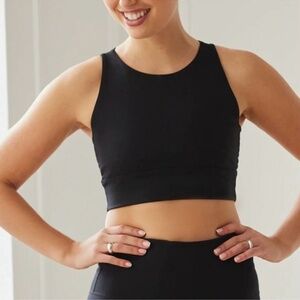 Elastique Athletics Small MicroPerle Black Lymphatic Stimulant Compression Bra